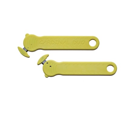 Double Edge Safety Cutter, Fixed Blade, Recessed, Glass Filled Nylon, 4.53in L.